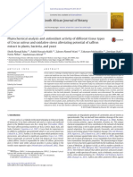 Phytochemical Analysis and Antioxidant Activity of Different Tissue Types of Crocus Sativus