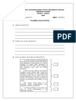 Talleres Evaluativos Segundo Periodo