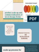 Product Scale Up and Commercialization of Novel Dosage