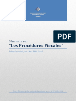 Séminaire Sur Les Procédures Fiscales