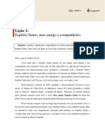 (Lição 1) - Espírito Santo, Meu Amigo e Companheiro