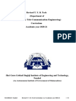 Revised Syllabus TY Electronics W.e.f.ay 2020 21