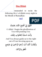 Dua Iftitah - Line by Line