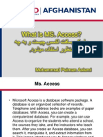 Ms Access Training Present A Ion