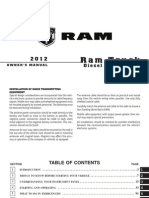 2012 Ram Diesel Supplement Owners Manual