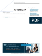 The Influence of Process Parameters On The Surface Roughness of The 3d Printed Part in FDM Process