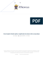 Dom Gregório Paixão Explica o Significado Do Número 666 No Apocalipse - Diocese de Petrópolis