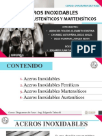 Aceros Inoxidables Ferríticos, Austeníticos y Martensíticos - Grupo 5