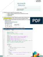 Métodos Numéricos. Actividad 4