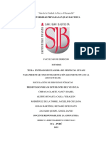 Regulación de Servicios Públicos Informe Grupo 04