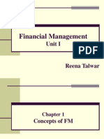 Financial Management: Unit I