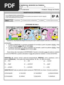 Derivação Prefixo Sufixo