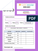 Exam - Diagns.6 Grado 2020-2021.