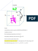 General Form of Conservation Equation