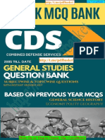 CDS General Studies Question Bank Based On Previous Papers 3000