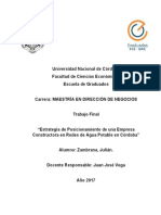 Zambrana, Julian Ricardo. Estrategia de Posicionamiento de Una Empresa....