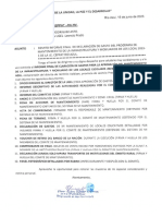 Oficio de Declaración de Gastos Rio Azul