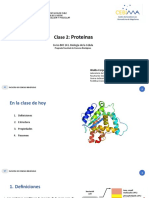 Clase 02 Proteinas 2022