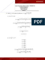 Taller de Derivadas Calculo Integral