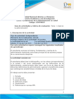 Guía de Actividades y Rúbrica de Evaluación - Tarea 1 - ¿Qué Es La Administración