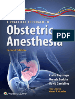 A Practical Approach To Obstetric Anesthesia