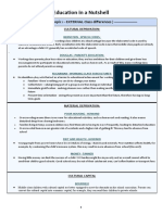 Education Summary Notes