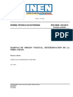 Nte Inen 522-Determinacion de Fibra Cruda en Harinas de Origen Vegetal