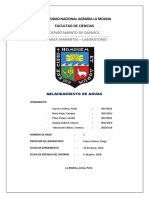 Informe 8 - Ablandamiento de Agua Dura