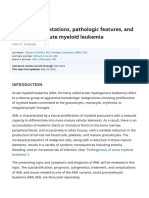 Clinical Manifestations, Pathologic Features, and Diagnosis of Acute Myeloid Leukemia - UpToDate