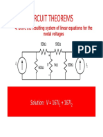 Circuit Theorems: Solution: V 167I