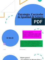 Estrategia Curricular de Igualdad de Género