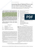 A Quadratic Programming Based Optimal Power and Battery Dispatch For Grid-Connected Microgrid