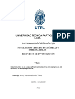 Annotated-Taller 1 Determinantes en El Acceso A Financiamiento en Las Microempresas Del Ecuador, Un Enfoque Provincial