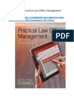 Test Bank For Practical Law Office Management 4th Edition