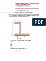 Segunda Evaluación Parcial Estática A y B 2022-2