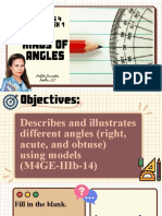 Math 4 - Quarter 3 - Lesson 3 - Kinds of Angles