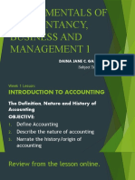 Introduction To Accounting