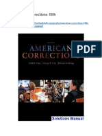 American Corrections 10th Edition Clear Solutions Manual