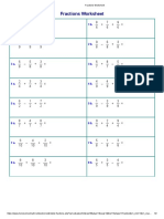 Fractions Worksheet2