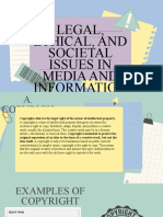 Legal, Ethical, and Societal Issues in Media and Information