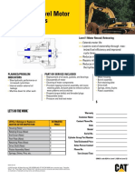 Level 1 Motor Reseal/ Rebearing: (SMCS Code 02A For Level 1, 02B For Level 2)