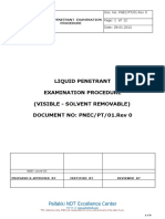 Penetrant Testing Procedure