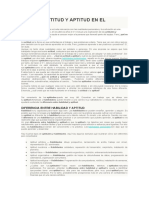 Tema 1 Práctica Qué Es Actitud y Aptitud en El Trabajo