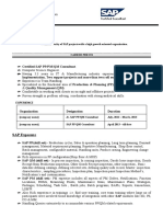 Sap PP Sample Resume 3