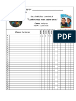 Lista de Chamada JUNIORES EBD NOW 2 TRIMESTRE