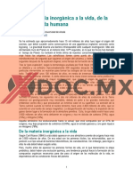 Xdoc - MX de La Materia Inorganica A La Vida de La Vida A La Vida Humana