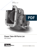 Power Take-Off Parts List: 852 Series