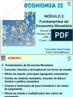 Macroeconomia II 2023 - Módulo 2 - Fundamentos de Economia Monetária - Nova Versão