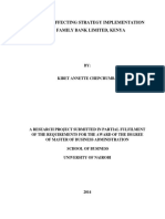 KIBET ANNETTE CHEPCHUMBA - Factors SI - Case - Family Bank - Kenya - Thesis - 2014