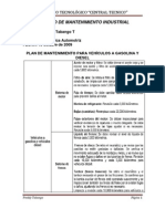 Plan de Mantenimiento para Vehículos A Gasolina y Diesel